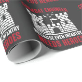 Combat Engineer Hero Army Engineering Infanterie Cadeaupapier (Rol Hoek)