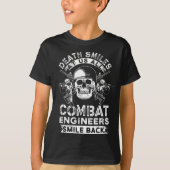 Combat Engineer Smile USA T-shirt (Voorkant)