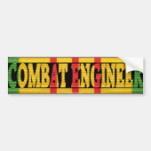 Combat Engineer Vietnam Service Medal Sticker (Voorkant)