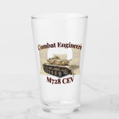Combat Engineers M728 CEV Pint Glas (Voorkant)