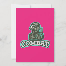 Combat Esports Embleem | Digital Warrior Logo Kaart