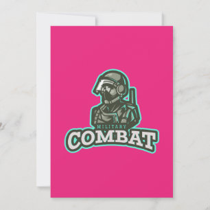 Combat Esports Embleem Digital Warrior Logo Kaart