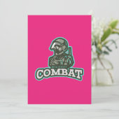Combat Esports Embleem | Digital Warrior Logo Kaart (Staand voorkant)