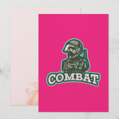 Combat Esports Embleem | Digital Warrior Logo Kaart (Voorkant / Achterkant)