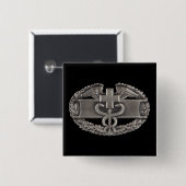 Combat Field Medical Badge (CFMB) Vierkante Button 5,1 Cm (Voorkant /achterkant)