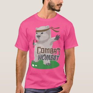 Combat Funny Karate Wombat Martial Artistist T-shirt