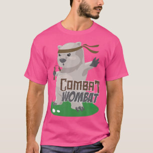 Combat Funny Karate Wombat Martial Artistist T-shirt