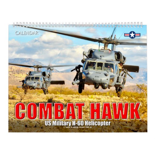 COMBAT HAWK - Amerikaanse militaire H-60 helikopte Kalender (Hoes)