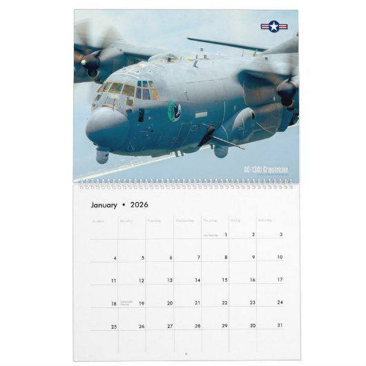 COMBAT HERCS! - US Military C-130 Hercules Kalender (Jan 2026)