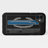 Combat Infanteriebadge Technical Case-Mate iPhone Case (Achterkant (horizontaal))