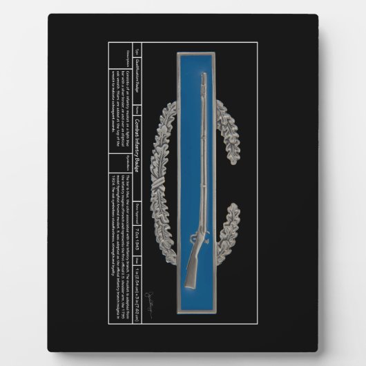 Combat Infanteriebadge Technical Fotoplaat (Voorkant)