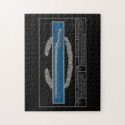 Combat Infanteriebadge Technical Legpuzzel (Verticaal)