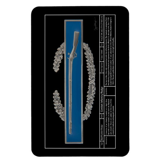 Combat Infanteriebadge Technical Magneet (Verticaal)