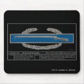 Combat Infanteriebadge Technical Muismat (Voorkant)