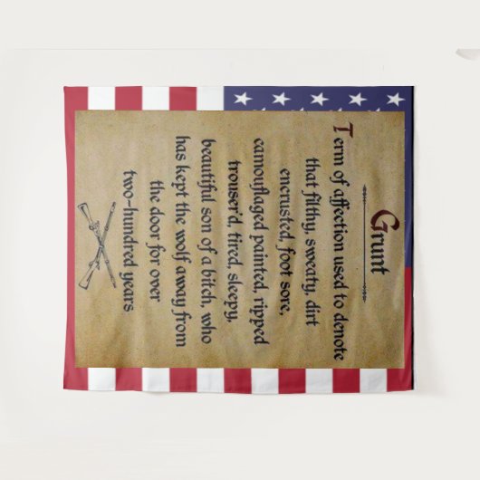 COMBAT INFANTRYMAN alias "GRUNT" Wandkleed (Voorkant (horizontaal))