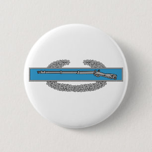 Combat Infantryman Badge CIB Army Veteraan Ronde Button 5,7 Cm