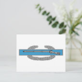 Combat Infantryman Badge CIB Army Veteran Briefkaart (Staand voorkant)