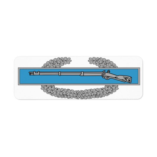 Combat Infantryman Badge CIB Army Veteran Etiket (Voorkant)