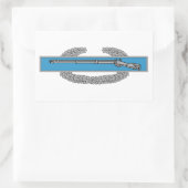 Combat Infantryman Badge CIB Army Veteran Rechthoekige Sticker (Tas)