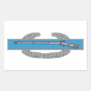Combat Infantryman Badge CIB Army Veteran Rechthoekige Sticker