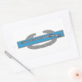 Combat Infantryman Badge CIB Army Veteran Rechthoekige Sticker (Envelop)