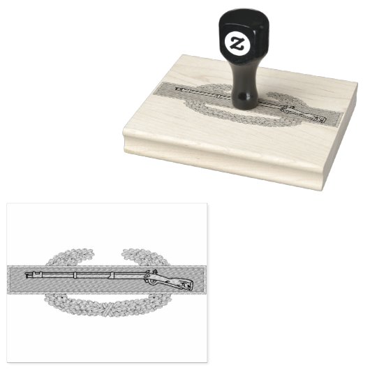 Combat Infantryman Badge CIB Army Veteran Rubberstempel (Gestempeld)