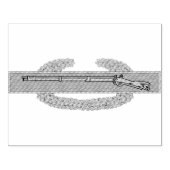 Combat Infantryman Badge CIB Army Veteran Rubberstempel (Afrduk)
