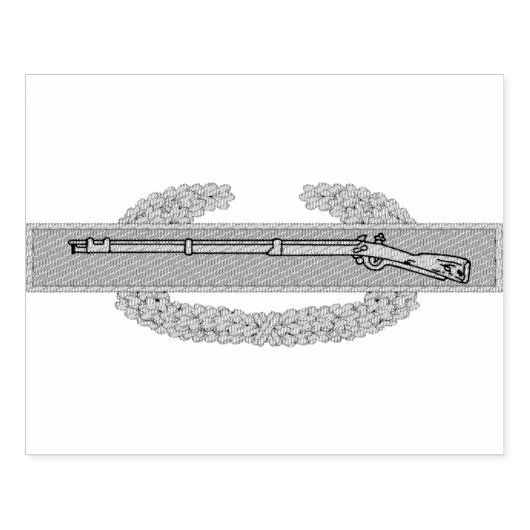 Combat Infantryman Badge CIB Army Veteran Rubberstempel (Afrduk)