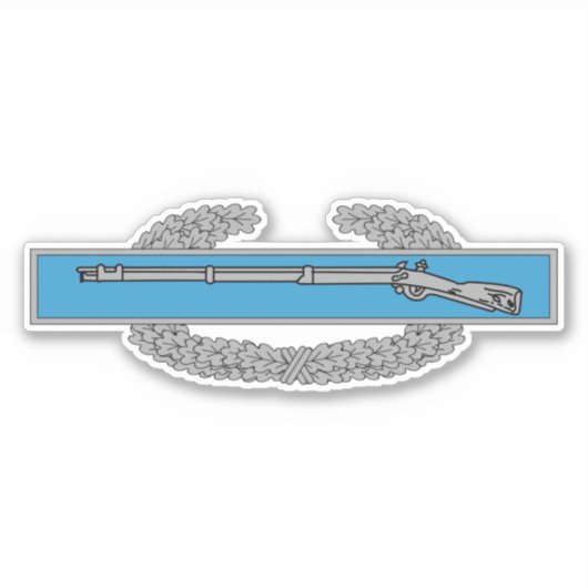 Combat Infantryman Badge CIB Army Veteran Sticker (Voorkant)