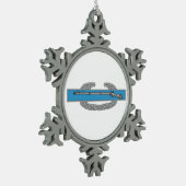 Combat Infantryman Badge CIB Army Veteran Tin Sneeuwvlok Ornament (Links)