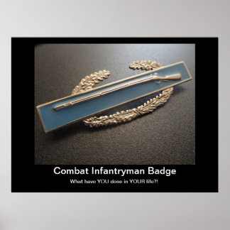 Combat Infantryman Badge Poster