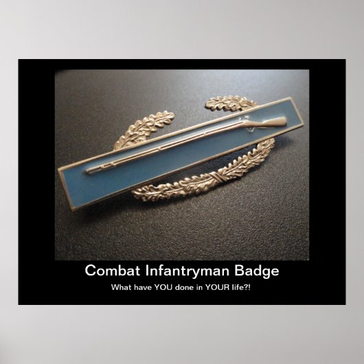 Combat Infantryman Badge Poster (Voorkant)