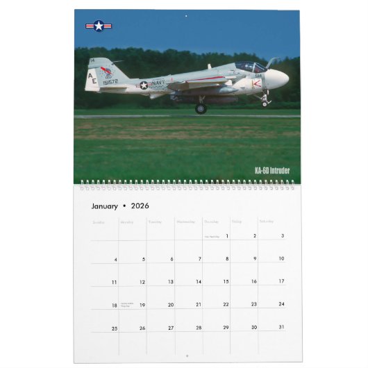 COMBAT INTRUDER - A-6 indringer Kalender (Jan 2026)