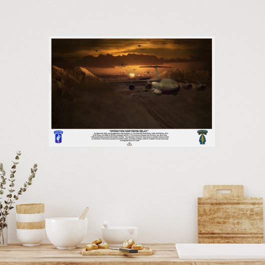 Combat Jump Operation Northern Delay Poster (Keuken)