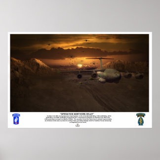 Combat Jump Operation Northern Delay Poster