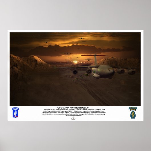 Combat Jump Operation Northern Delay Poster (Voorkant)