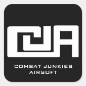 Combat Junkies Airsoft sticker (Voorkant)