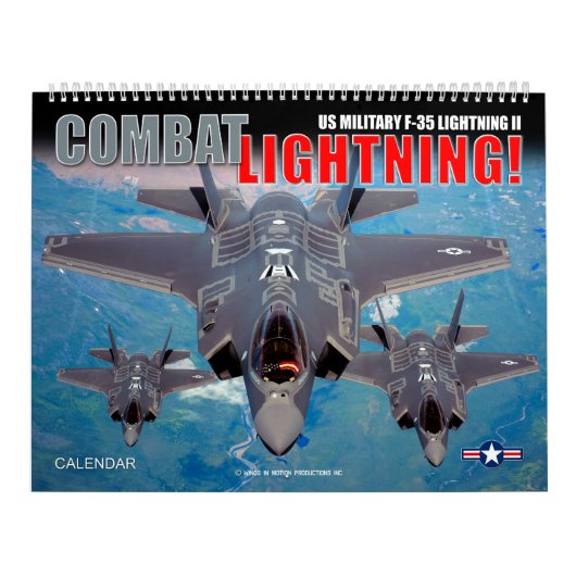COMBAT LIGHTNING! - Amerikaanse militaire F-35 Lig Kalender (Hoes)