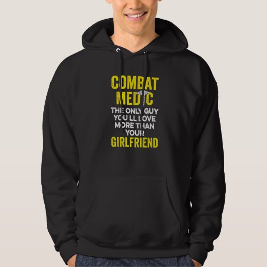 Combat Medic Guy Vriendin VS Amerikaanse Militaire Hoodie (Voorkant)