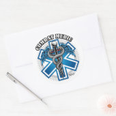 Combat Medic Ronde Sticker (Envelop)