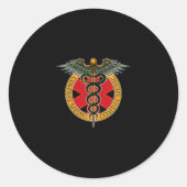 Combat Medic Soldier Veterans Veteran's Day Combat Ronde Sticker (Voorkant)