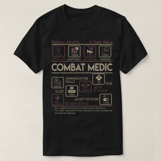 Combat Medic T-Shirt Combat Medic T Shirt - Multit (Design voorkant)