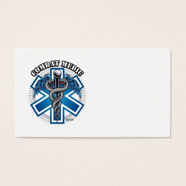 Combat Medic Visitekaartjes (Voorkant)