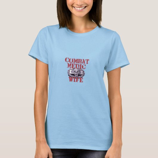 Combat Medic Wife T-shirt (Voorkant)