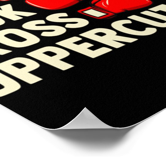 Combat over gemengde huwelijken - Jab Hook Cross U Poster (Hoek)