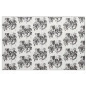 Combat over Japanse samurai-strijders Fabric Stof (Fat Quarter)
