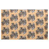 Combat over Japanse samurai-strijders Fabric Stof (Fat Quarter)