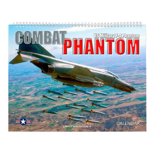 COMBAT PHANTOM - AMERIKAANSE MILITAIRE F-4 PHANTOM KALENDER (Hoes)