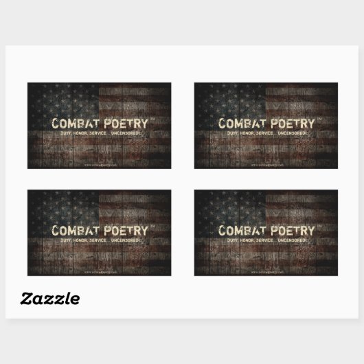 Combat Poetry Stickers (Vel)
