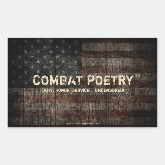 Combat Poetry Stickers (Voorkant)